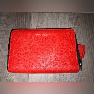 Marc Jacobs Bright Red Leather Wallet